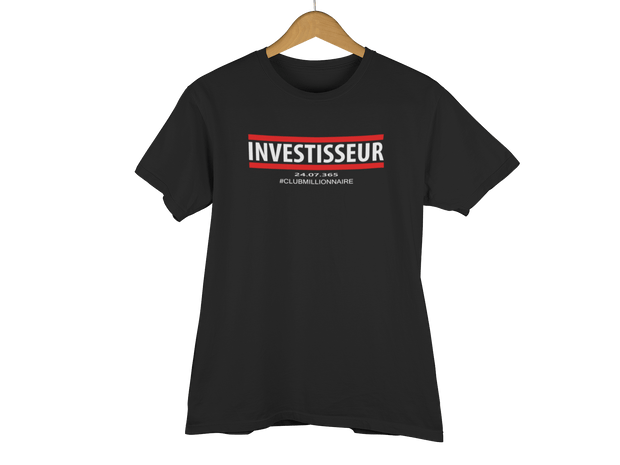 T-SHIRT "INVESTISSEUR" - ClubMillionnaire Shop