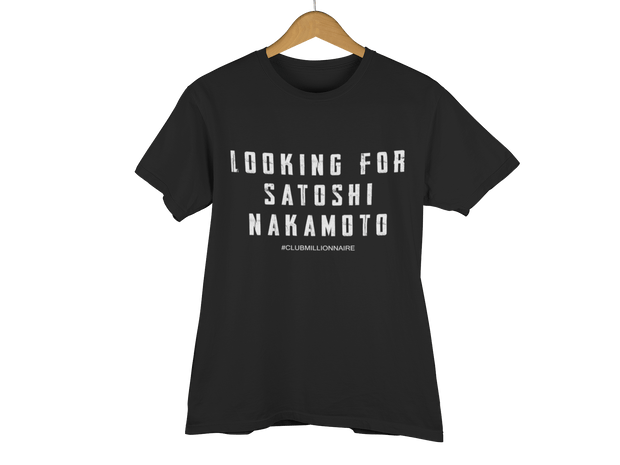 T-SHIRT "SATOSHI NAKAMOTO" - ClubMillionnaire Shop