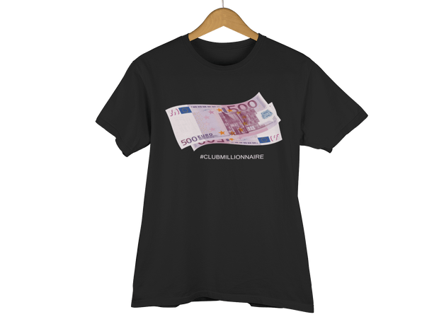 T-SHIRT "500€" - ClubMillionnaire Shop