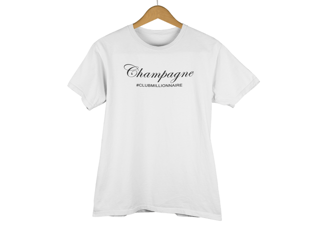 T-SHIRT "CHAMPAGNE" - ClubMillionnaire Shop