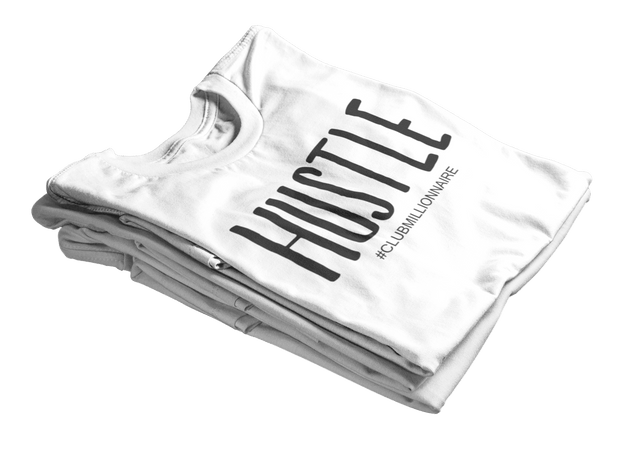 T-SHIRT "HUSTLE" - ClubMillionnaire Shop