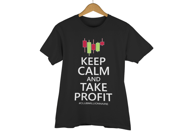 T-SHIRT "KEEP CALM AND TAKE PROFIT" - ClubMillionnaire Shop