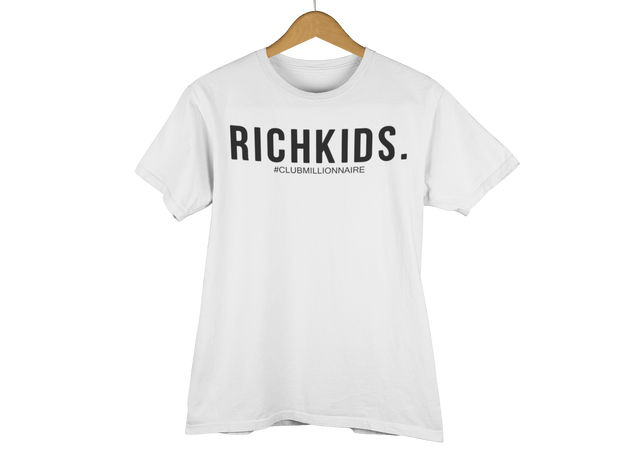 T-SHIRT "RICH KIDS." - ClubMillionnaire Shop