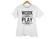 T-SHIRT "WORK HARD, PLAY HARD" - ClubMillionnaire Shop